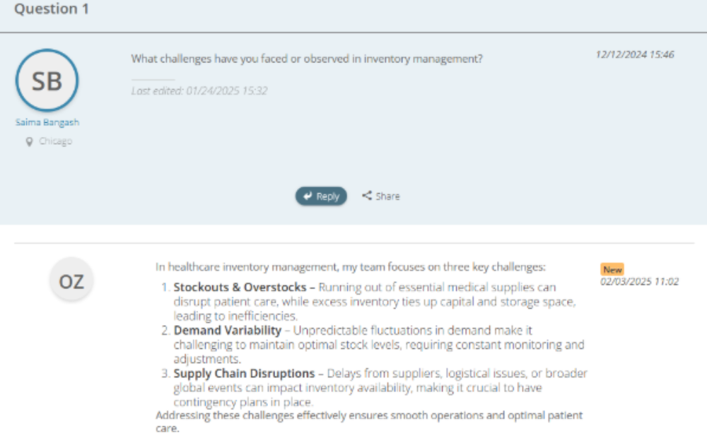 Each cohort includes an interactive discussion post.