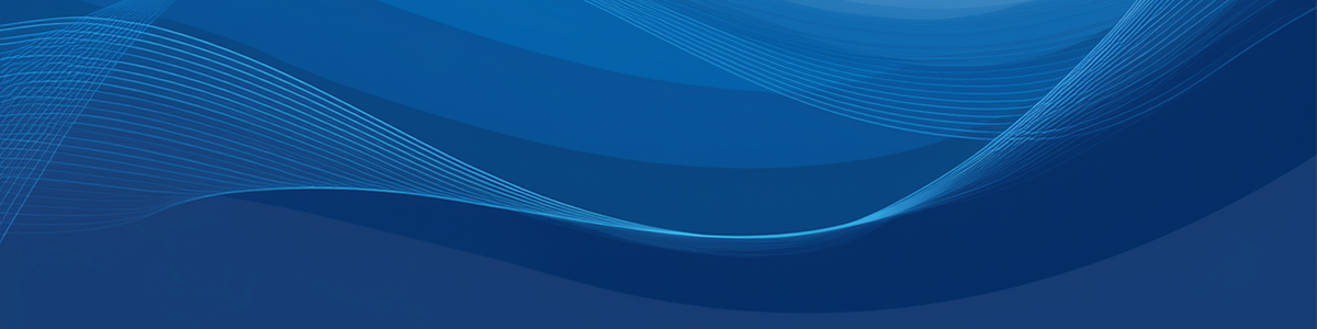 Blue wave design banner