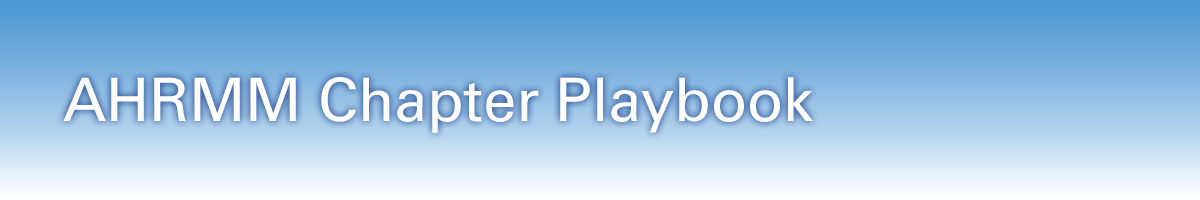 AHRMM Chapter Playbook Simple Banner