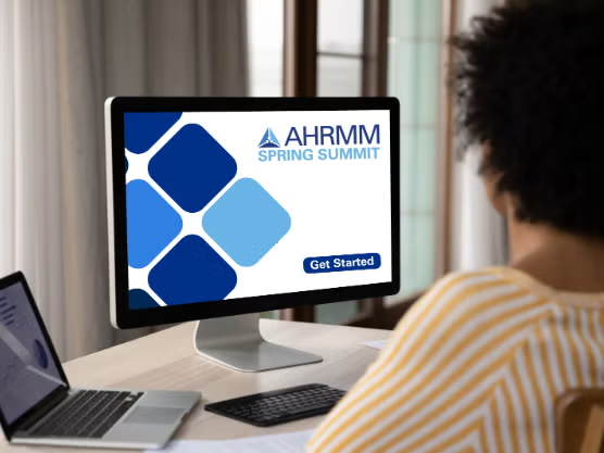 woman using computer at home