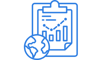 icon with clipboard and globe