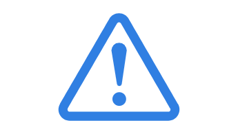 icon with triangle warning sign