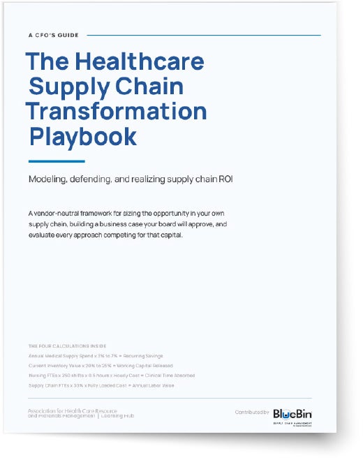 Cover of The Healthcare Supply Chain Transformation Playbook