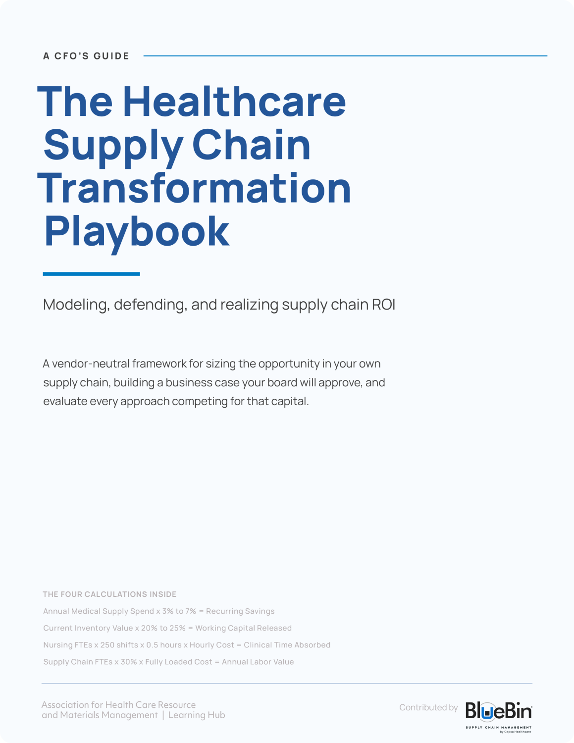 Cover of The Healthcare Supply Chain Transformation Playbook