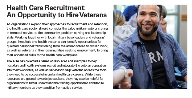 Health Care Recruitment An Opportunity to Hire Veterans