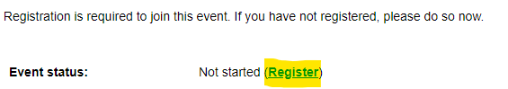 Webinar Register