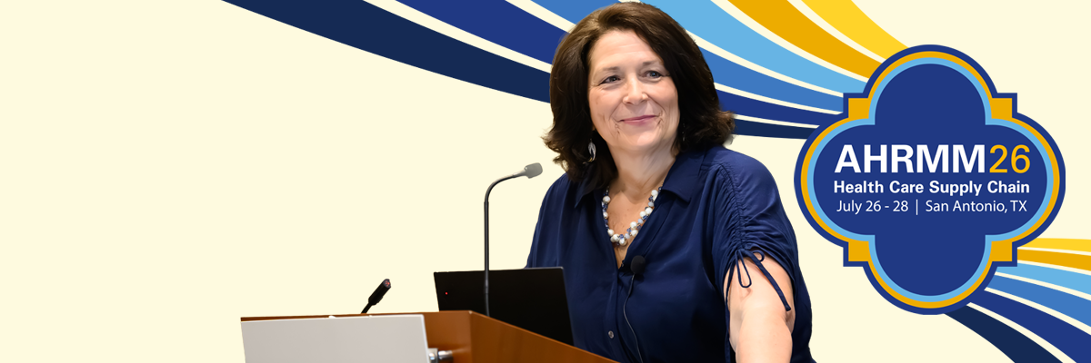 ahrmm26 call for presentations design + female speaker