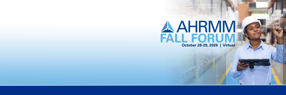 AHRMM Fall Forum 2026 homepage banner